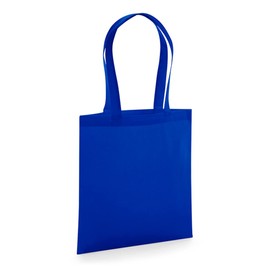 F & F Revive Recycled Tote Cotton Tote Bag, Lightweight Reusable Grocery Shopping Cloth Bags, Suitable for DIY, Multi-Functional Reusable Grocery Shopping (Bright Royal)
