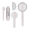 5Pcs Finger Small Joint Goniometer Clear Scale Transparent PVC Finger