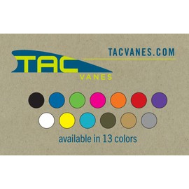 TAC Vanes 2.75" Driver Hybrid Vanes, Gray Vanes, Pack of 36, Vanes for Archery Bowhunting and Recreational Shooting