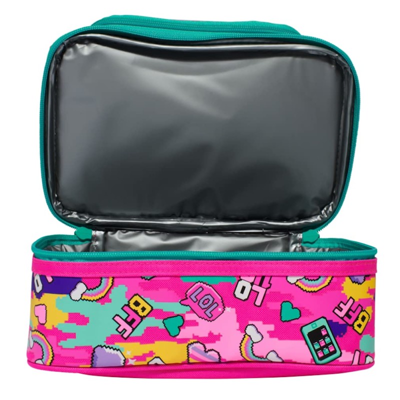 Smiggle Lunchbox Double Deck ('Dash' Pink BFF)