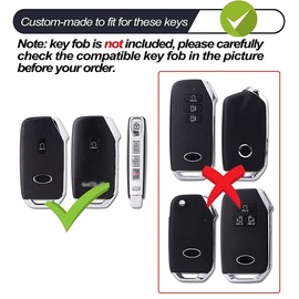 ontto TPU Car Key fob Cover Fit for Kia Soul 2019-2022 Forte Telluride K5 Seltos NIRO Sportage Sorento Smart Key case Key Bag Shell Holder Keyring Smart Keychain Accessories 5 Buttons Beige