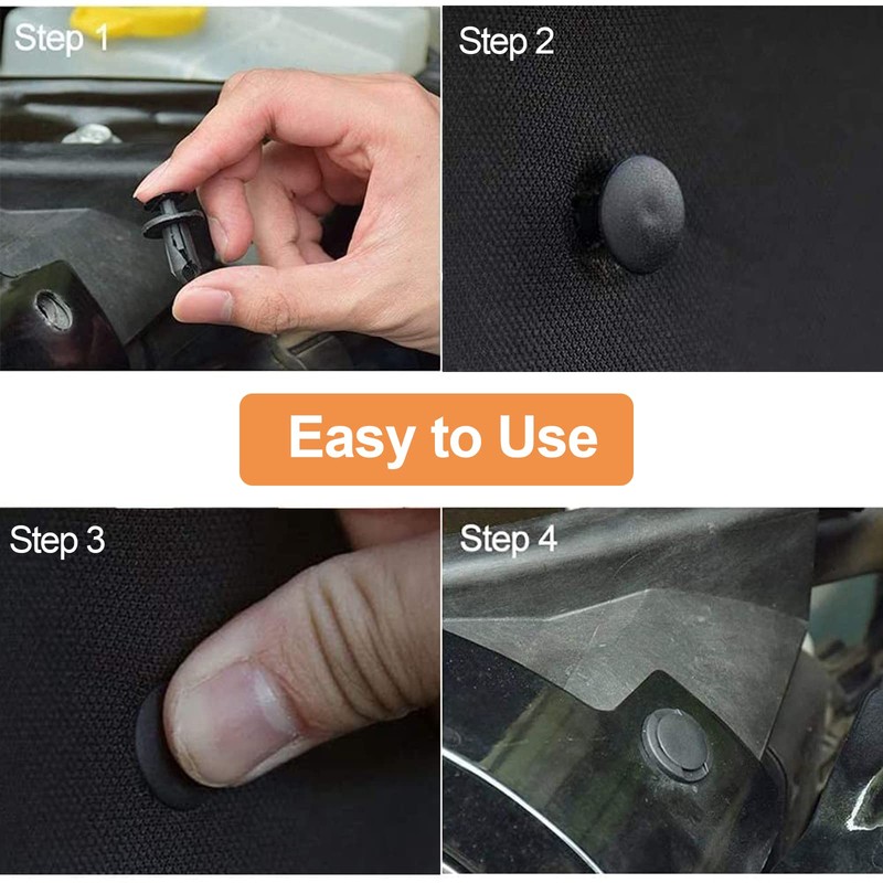 100Pcs Car Body Trim Clips, Car Retainer Clips, Auto Body