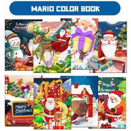 24 PCS Christmas Coloring Books Bulk for Kids Mini DIY Drawing Book Set for Christmas Party Favors Birthday Gifts Party Favors Class Activity Supplies