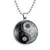 Feilok Classic Yin Yang Pattern Luminous Pendant Necklace, Blue Emitting
