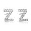 Aroncent Earrings Letter 925 Sterling Silver Letter Stud Earrings Initial