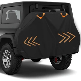 KANCOKIT Bike Cover for Transport on Rack, Bicycle Covers for 2 Bikes on Rear Bike Rack, 600D Outdoor Storage Bike Travel Cover on Car Bike Rack, Waterproof Bike Rack Covers for 3 Bikes on Hitch
