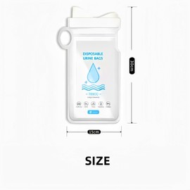 SMART RICE 12/20 Pcs Emergency Disposable Urinal Bags, 700 ML Camping Pee Bags Unisex Urine Bag Vomit Bag for Travel Traffic Jam Portable Toilet Bag for Men Women，Control with one Hand (20)