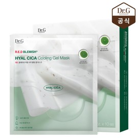 Dr. G (현대Hmall)닥터지 레드 블레미쉬 히알 시카 쿨링 겔 마스크 10매 (Hyundai Hmall) Dr. G Red Blemish Hyal Cica Cooling Gel Mask 10 Sheets