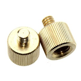 CAMVATE Thread Adapter for Tripod 3/8-16 Female to 1/4-20 Male(2 Pack)