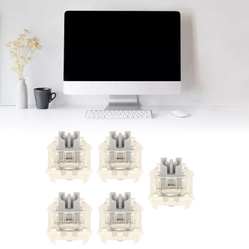 45Pcs Mechanical Keyboard Switches Waterproof Backlight Silent Linear Mechanical Key