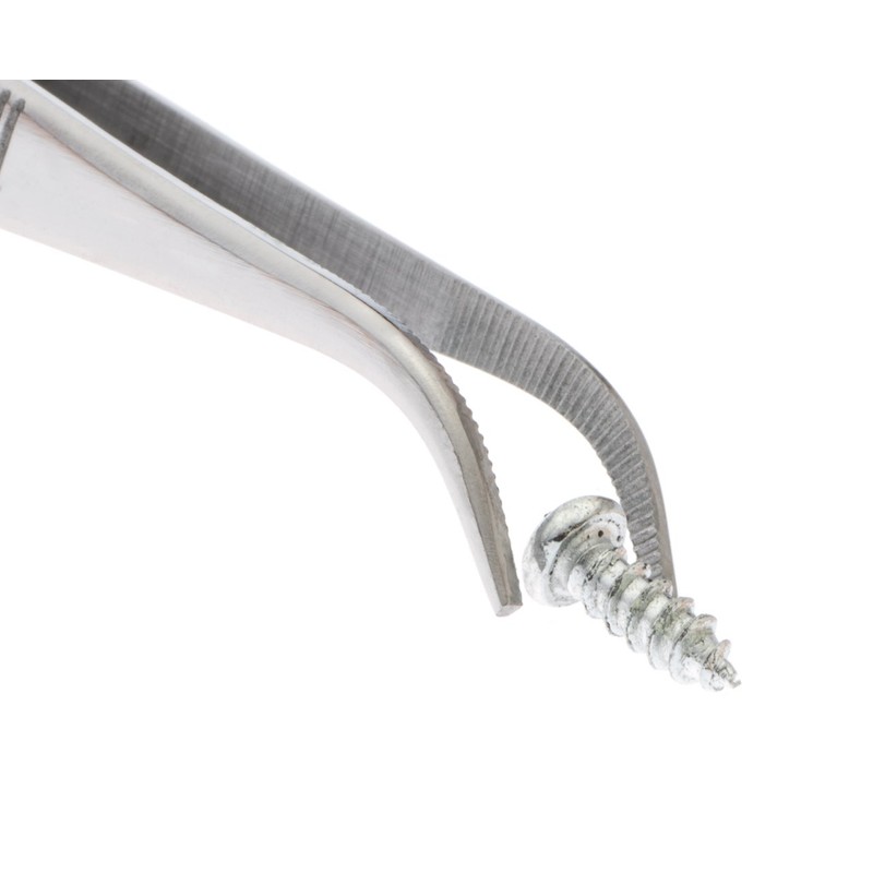 SE 3.5" Stainless Steel Curved Splinter Tweezers - 517TW