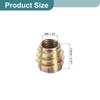 sourcing map 20Pcs Hex Threaded Inserts, M8-1.25x13 Zinc Alloy Hex-Flush