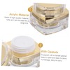 Housoutil 2pcs Travel Cream Dispenser Bottle Reusable Cosmetics Sample Box