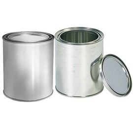 Empty Quart Paint Cans with Lids (2 Pack) Empty Metal Paint Storage Cans with tops container set