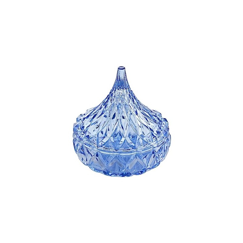 Godinger Blue Glass Hershey Kiss Candy Dish - A Sweet