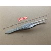 1 Set(2PCS)10cm/3.9'' Professional Stainless Steel Medical Dental Forceps Tweezers-Multifunction Straight