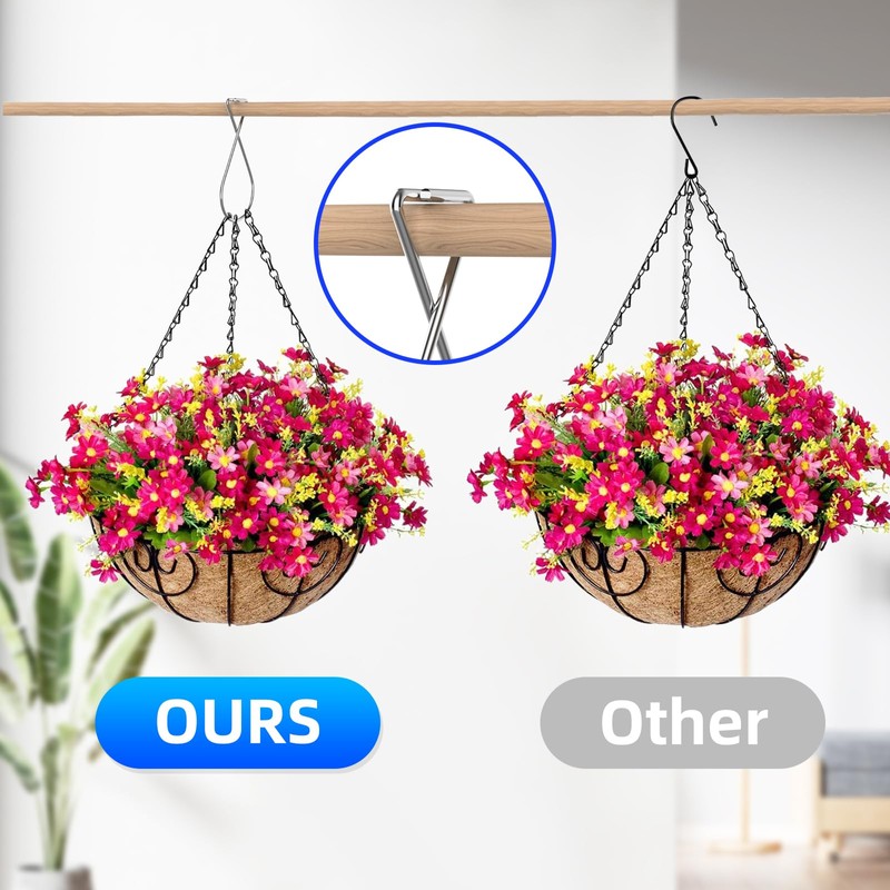 Ninoge 90 Pack Ceiling Hook Clips, Drop Ceiling Hooks, Grid