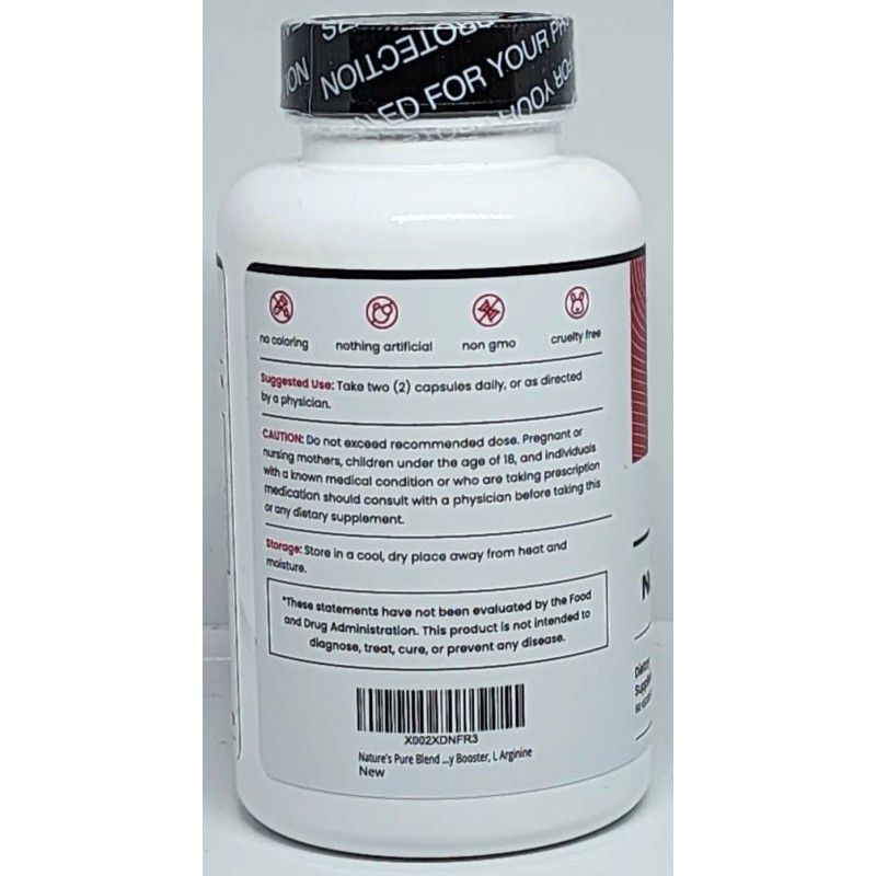 Natures Pure Blend Nature's Beets Dietary Supplement 60 Capsules New