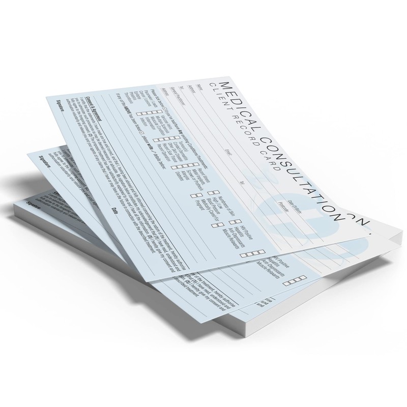 Medical Client Record Card - Treatment Consultation Form for Mobile