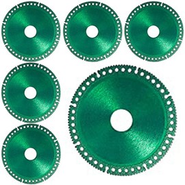 Comphic 6PCS Composite Multifunctional Grinder Blades, Indestructible Disc for Rock Slabs,Tiles