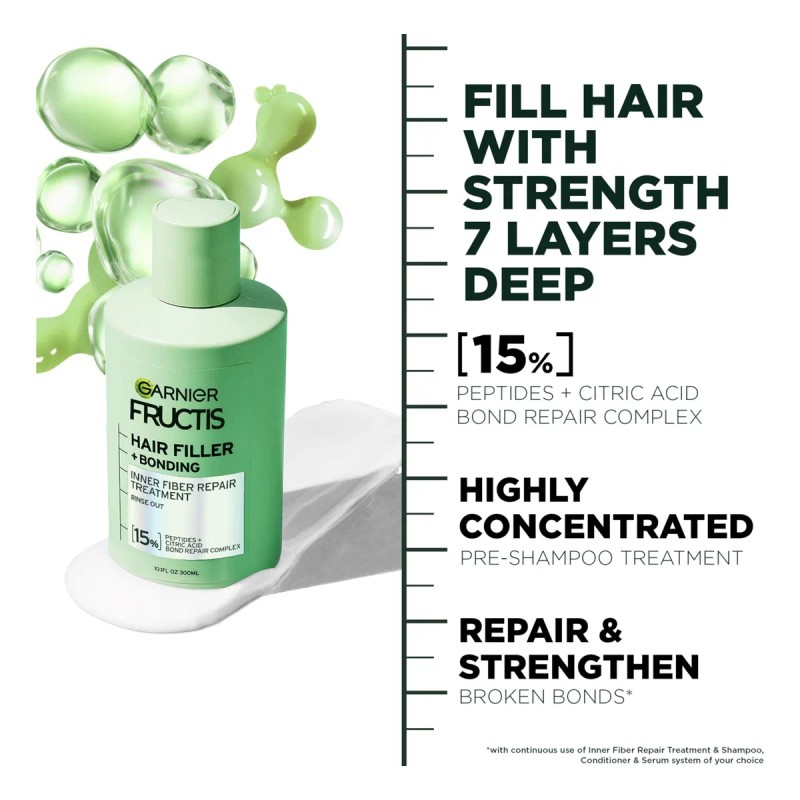 Tratamiento Previo Al Champú Garnier Fructis Hair Filler 300