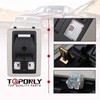 TQPONLY Overhead Console LED Dome Light W/Homelink Compatible with Dodge