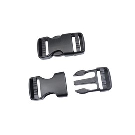 Baitoo - Hebillas de liberación lateral, hebilla de plástico resistente, broches de presión, hebilla de repuesto para correa, Negro -, 1inch(25mm)---2 Sets
