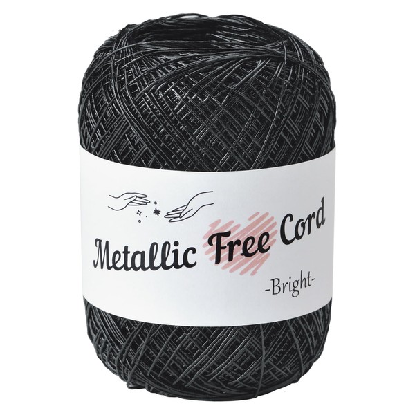 Takagi Fiber Panami Metallic Free Cord Bright COL. 703 Black,