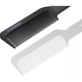 Scalpmaster y Lobo Profesional 2 Peines De Corte Profesional Flat Top Blanco Y Negro