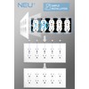 [10 Pack] NEU 5-Gang Duplex Receptacle Outlet Switch Cover Mid-Size