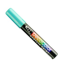 Uchida DecoColor Juego de acrílico primario de 4 Piezas, Azul metálico, 1