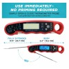 Kizen Digital Waterproof Instant Read Meat Thermometer - Black Red-NEW/SEALED