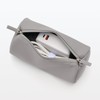 Mujin Ryohin Freely combinable storage case, cylindrical type Medium Gray/Diameter