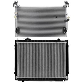 cciyu Aluminum Radiator Replacement 1998-2004 for Toyota for Tacoma1986, 164100C010, 164100C011, 164100C021, 164100C024, 166410C011