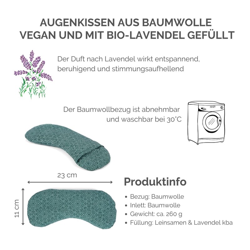 Bodhi Soft Cotton Eye Pillow | Organic Linseed & Organic