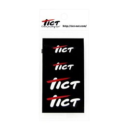 ティクト(TICT) カッティングステッカー ロゴ 小(ホワイト)
