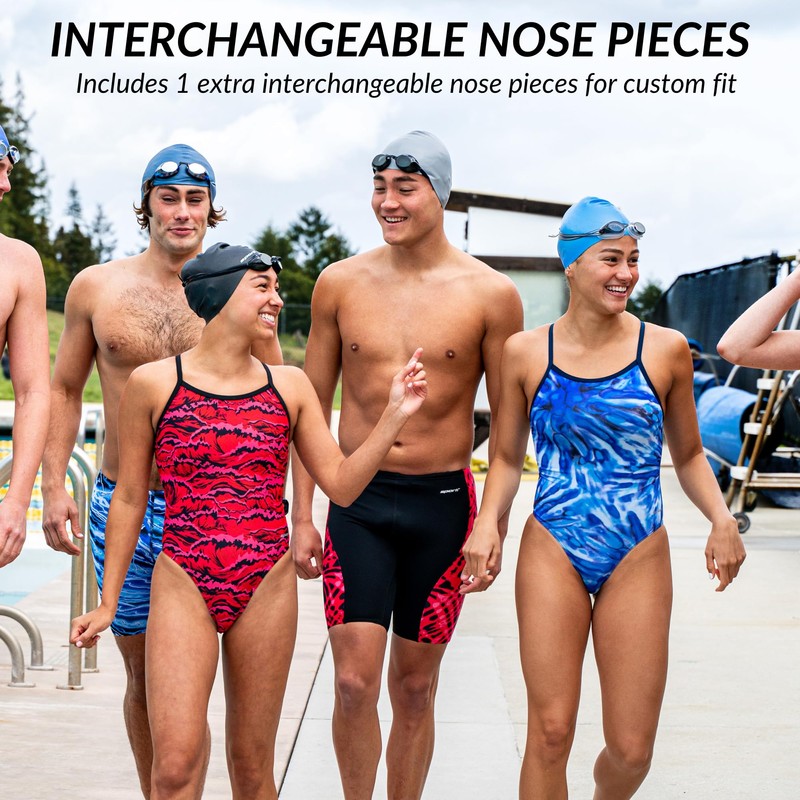 Sporti Antifog Swedish Goggle + Bungee Strap (Pink Lens)