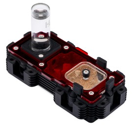 Natura 2:1 Ant Nest - Perfecto para reinas y colonias pequeñas - Granja de hormigas profesional, modular y adaptable a muchas especies (amarillo)