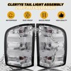 CLERYYE Tail Light Assembly Pair Compatible with Silverado 07-13 1500