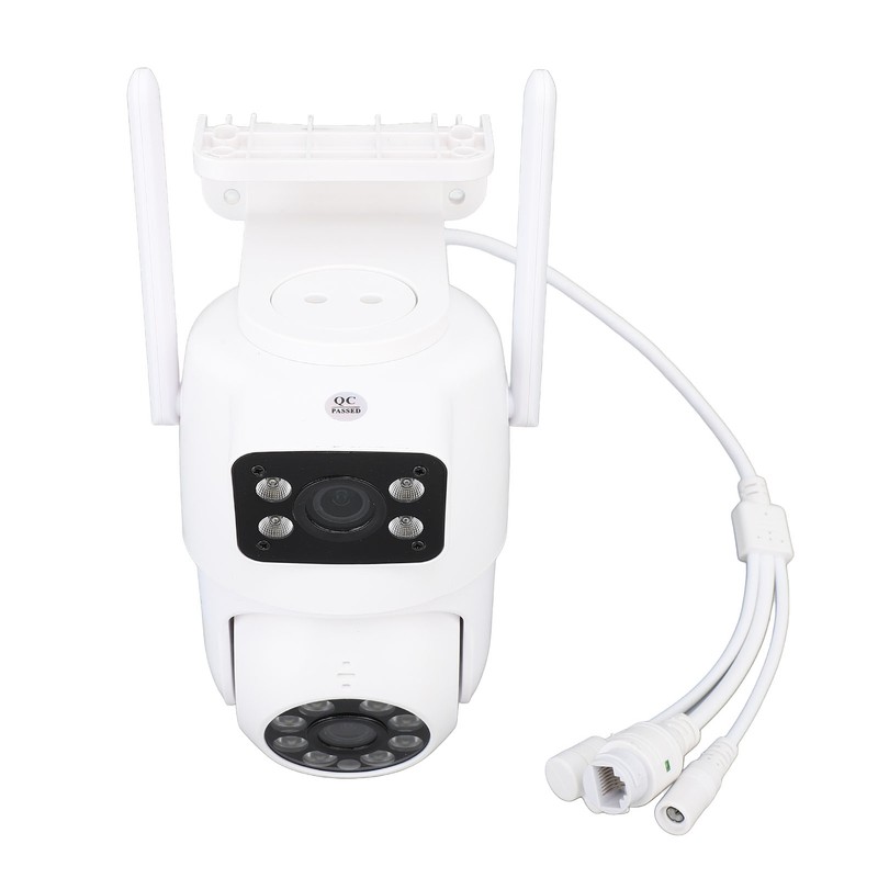 PTZ Security Camera WiFi Dual Lens 4MP Night Vision Motion