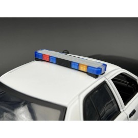 LED Ready Lightbar 1/24 25 LED Ready Whelen Edge Massachusetts Police Lightbar Blue Clear Amber Red
