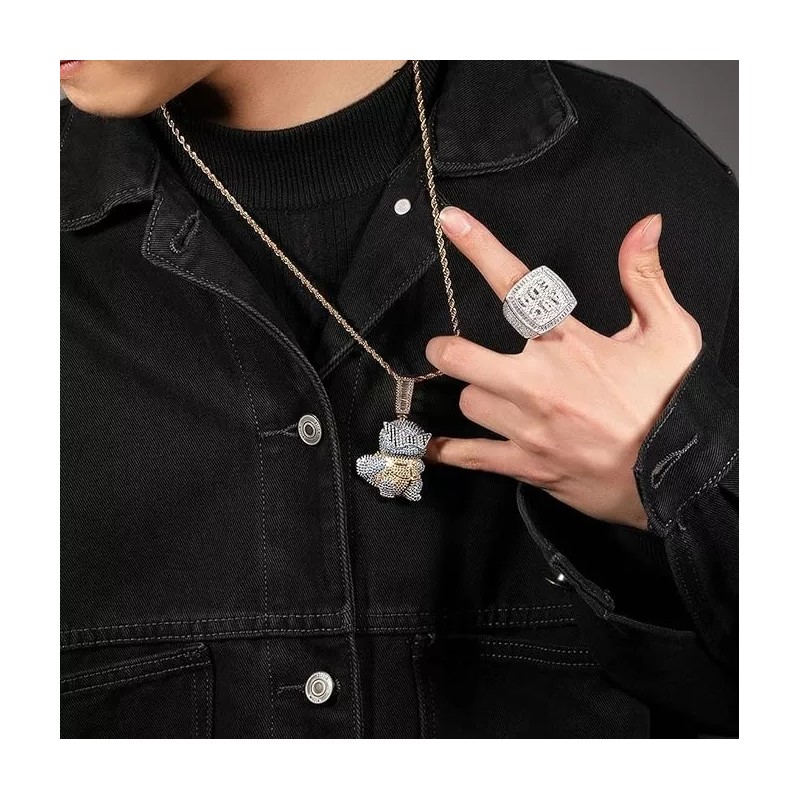 Alien Technology Collar Squirtle Pokemón Anime Fantasía Joyería Cadena Regalo