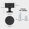 FAPUAL 6 Pack Matte Black Cabinet Knobs for Kitchen Cabinets