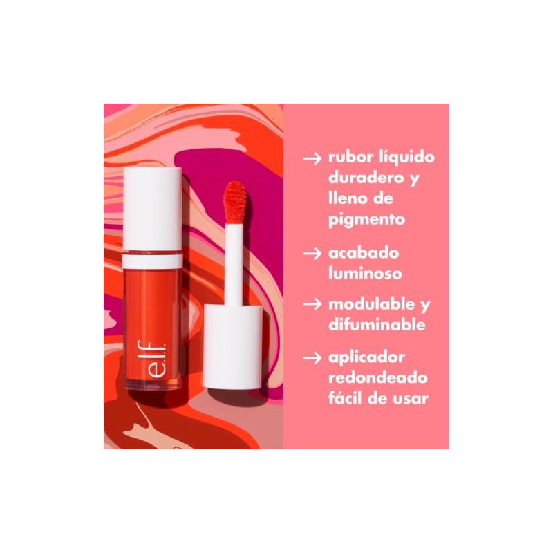 e.l.f. Cosmetics Camo Rubor Líquido Coral Crush Brillante 4ml 1