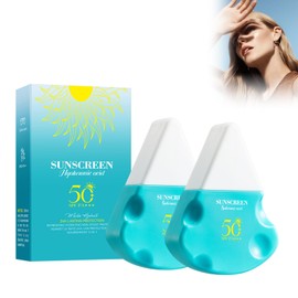Hyaluronsäure feuchtigkeitsspendende Sonnenschutzmittel,Sonnencreme SPF 50, Sonnenschutz Gesicht mit UVA/UVB Schutz, Anti-Aging Sunscreen für Gesicht und Körper, Moisturizing Sunscreen Stick