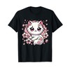 Cute Kawaii Cat Cherry Blossoms Kitten Lover Gift Women Girl