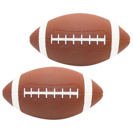 Yardwe Rugby Ball for Sports Training 2Pcs Kids Football PVC Inflatable Children Rugby Ball Soft Training Football Reusable Rugby Easy Grip Small Football for Kids 17cm Rugby Training