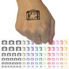 Travel Suitcase with Destination Stickers Temporary Tattoo Water Resistant Fake