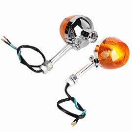 2PCS 12V Turn Signal Light 8mm Superior Durable Easy Install for C70 CT70 CT90 XL100 CB350 CM400 CB450 CB750