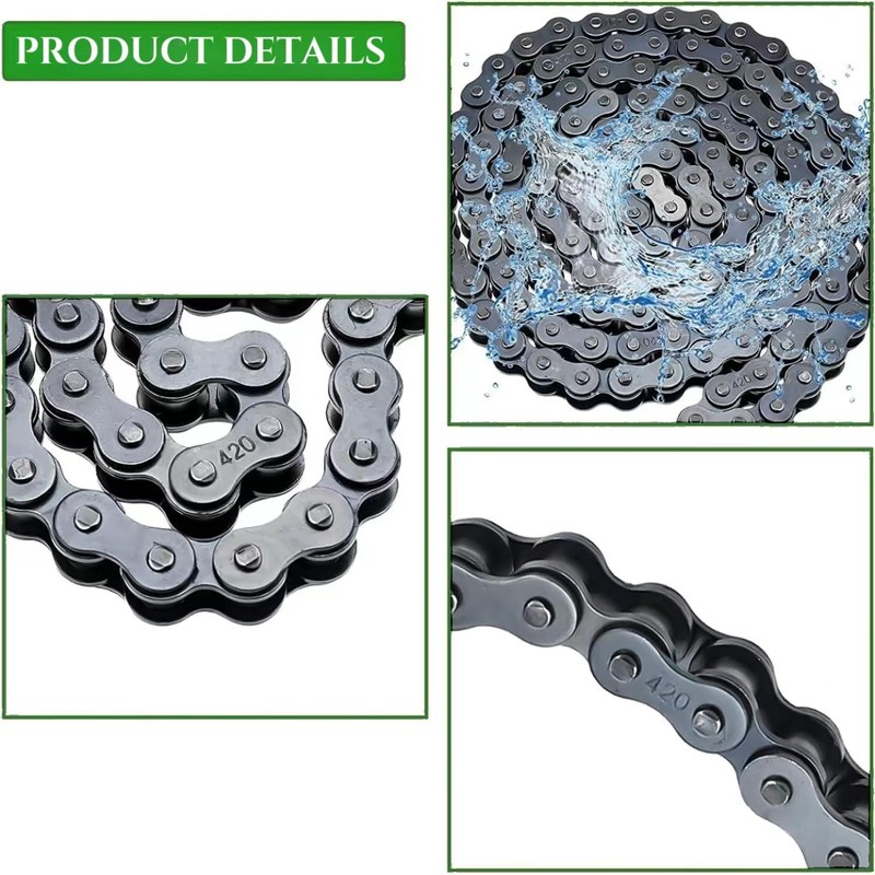 420 Drive Chain 102/120/132 Links Heavy Duty + 420 Chain